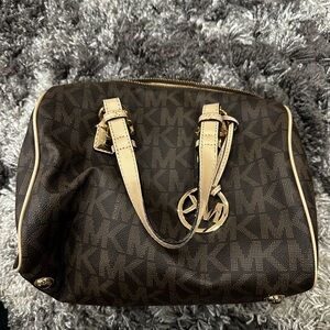 Micheal Kors brown and tan handbag